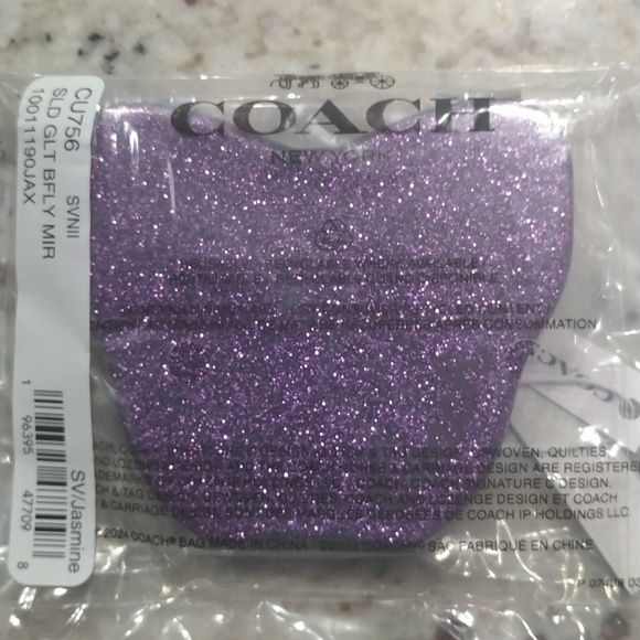 🆕COACH💜Glitter Butterfly🦋Compact Mirror - Picture 4 of 4